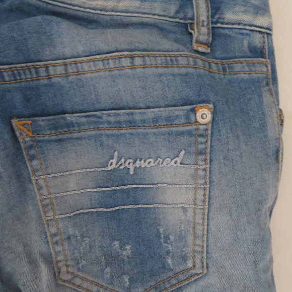 DSQUARED distressed jeans sz 40 ankle zips - Picture 8 of 8